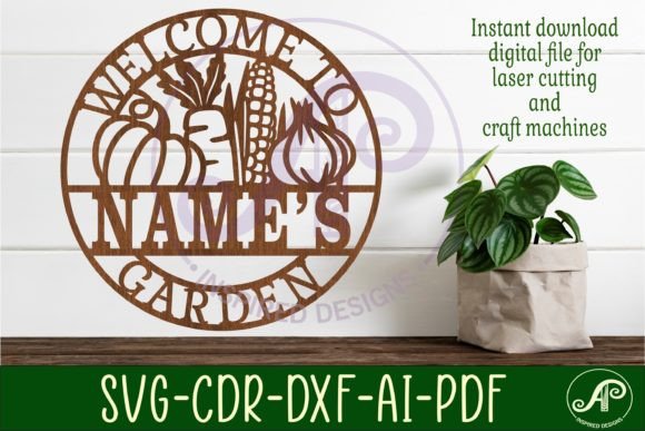 Download Garden Vegetables Sign Svg Laser Cut - Premium Resources