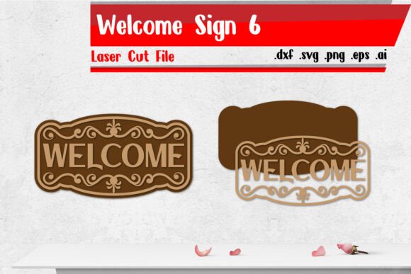 Download Welcome Sign 6 | Vintage Sign Laser Cut - Premium Resources