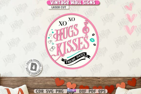 Download Valentine's Day Vintage Wall Sign Laser - Premium Bundle