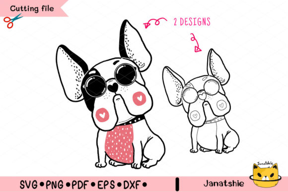 Download French Bulldog SVG, Cute Puppy Dog DXF - Dog dxf Collection